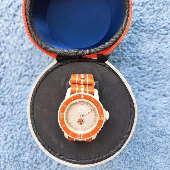 🍩🍩Swatch X Blancpain Arctic Ocean Scuba Fifty Fathoms